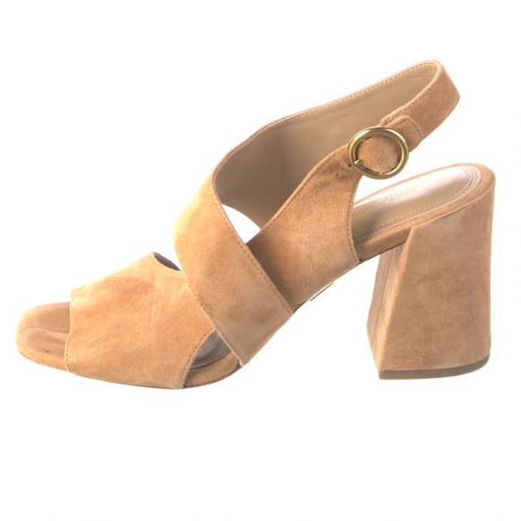 Michael Kors Collection suede tan block heels✨ - Picture 2 of 16